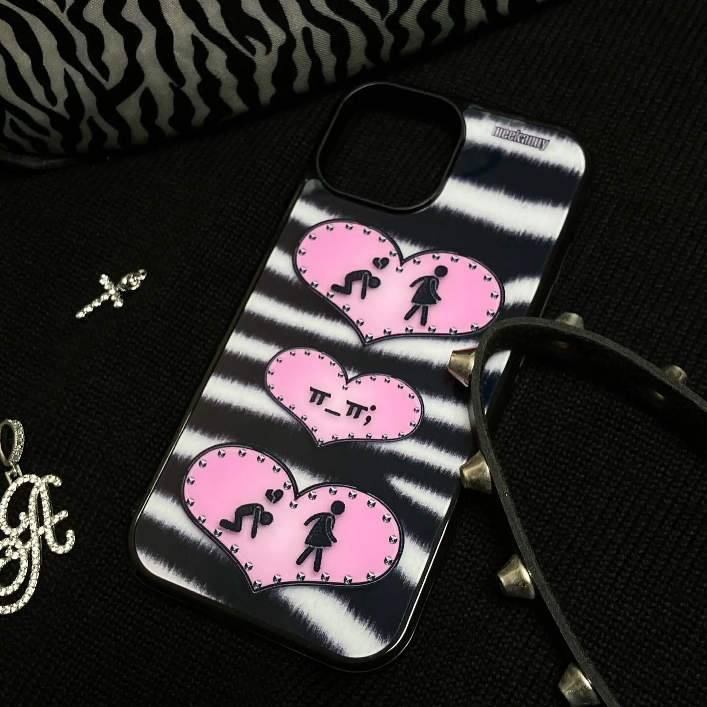 Niche Personality Ins Black an – Phone Cases Customized recenzja i cena