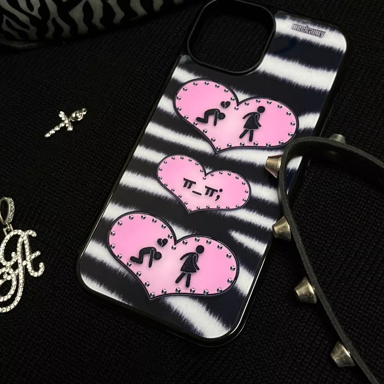 Niche Personality Ins Black an – Phone Cases Customized recenzja i cena