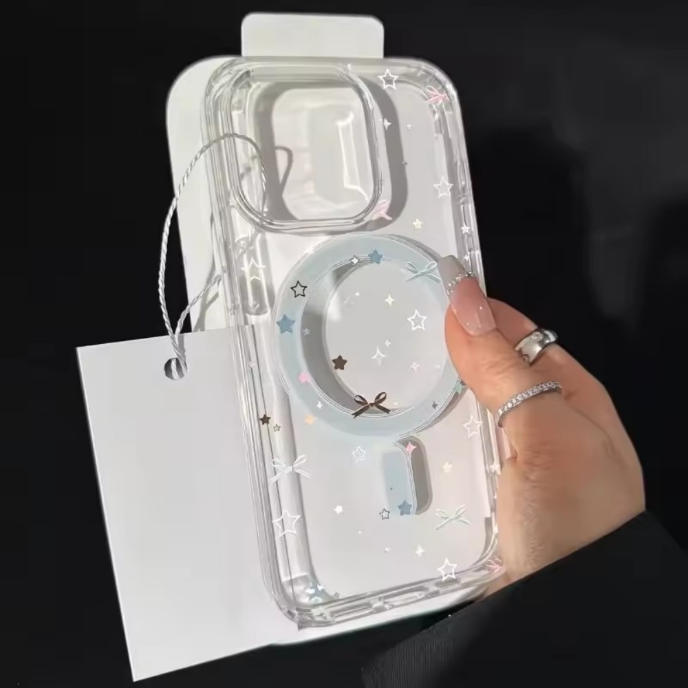 Star Bow Print Clear Phone Cas – Phone Cases Mous recenzja i cena
