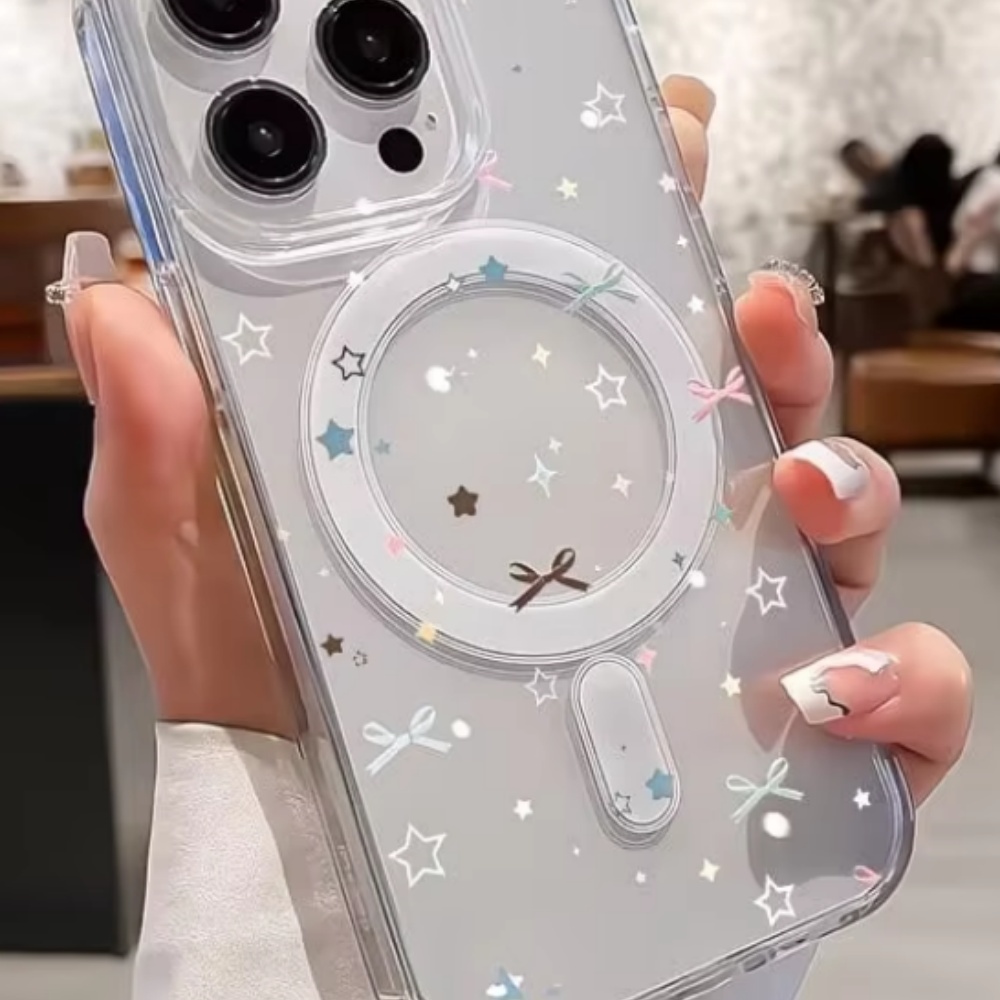 Star Bow Print Clear Phone Cas – Phone Cases Mous recenzja i cena