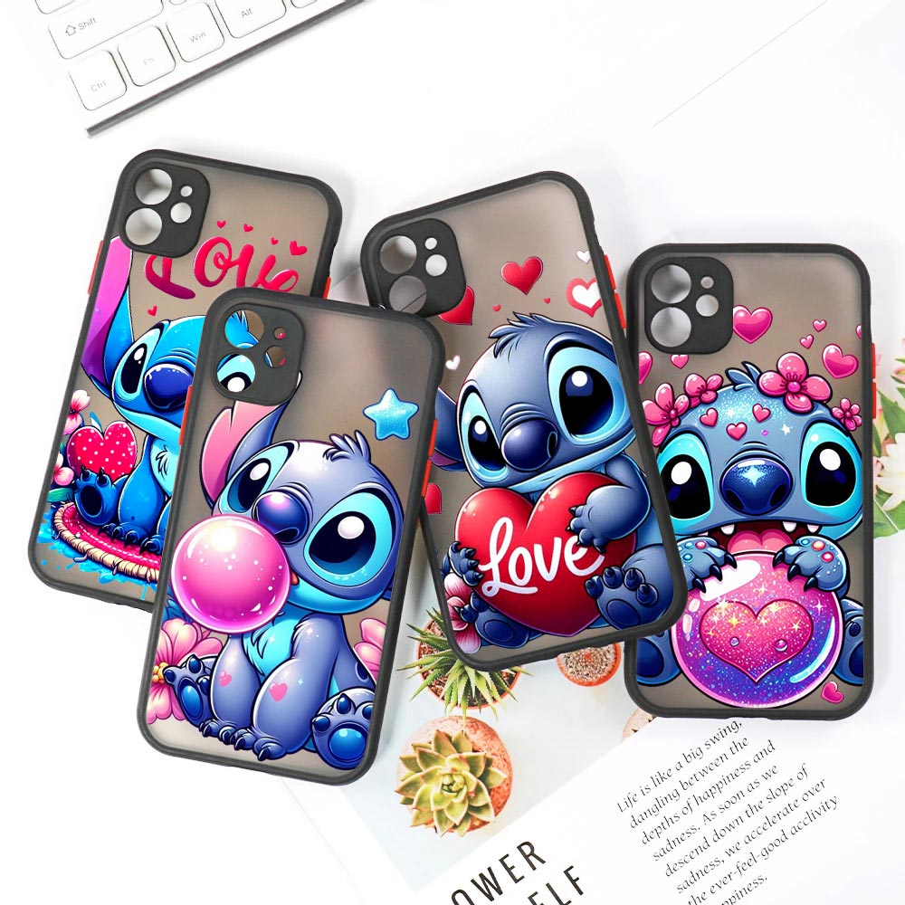 Cute Stitch Love Matte Translu – Phone Cases Rugged recenzja i cena