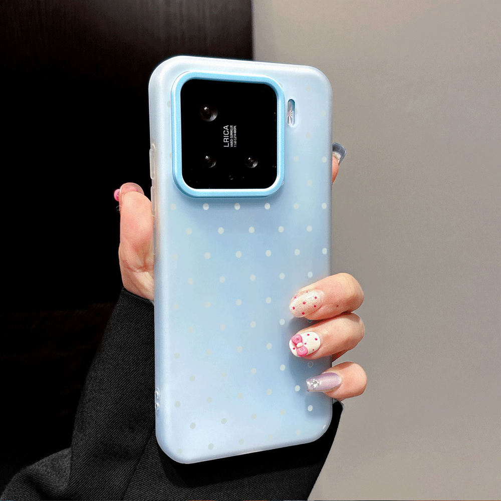 Adorable Light Blue Polka Dot  – Phone Cases Blue recenzja i cena