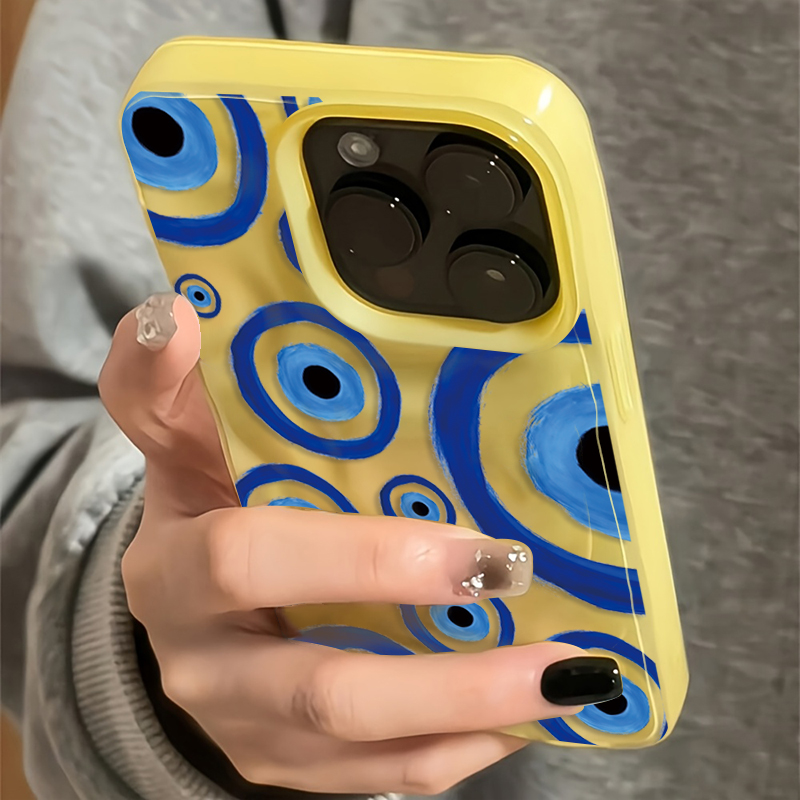 Retro Blue Eye Design TPU Phon – Phone Cases Blue recenzja i cena