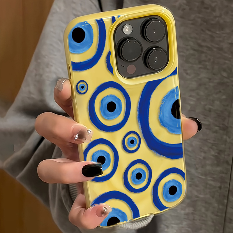 Retro Blue Eye Design TPU Phon – Phone Cases Blue recenzja i cena