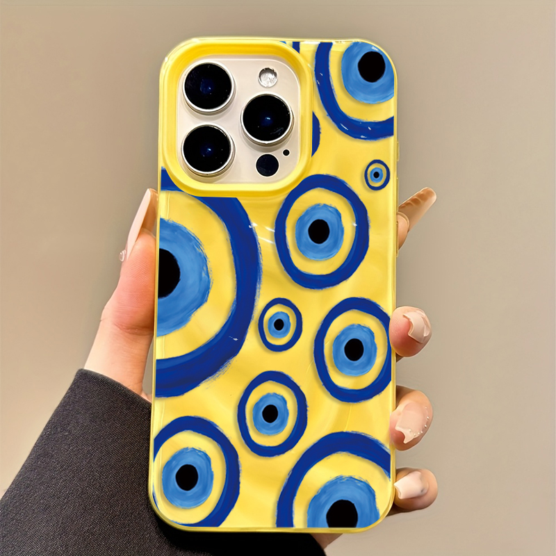 Retro Blue Eye Design TPU Phon – Phone Cases Blue recenzja i cena