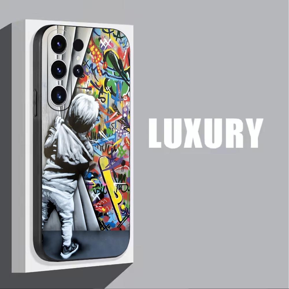 Banksy Graffiti Art  Phone Cas – Phone Cases For Samsung Galaxy recenzja i cena