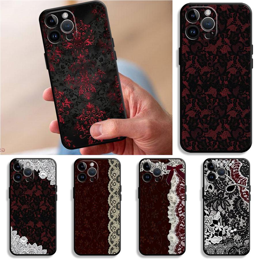 Black And Red Sexy Lace Phone  – Phone Cases Mous recenzja i cena