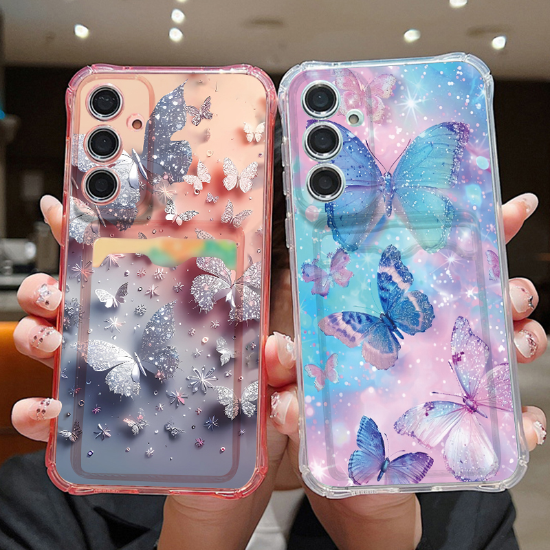 Dream Butterfly Pattern Clear  – Phone Cases With Wallet recenzja i cena