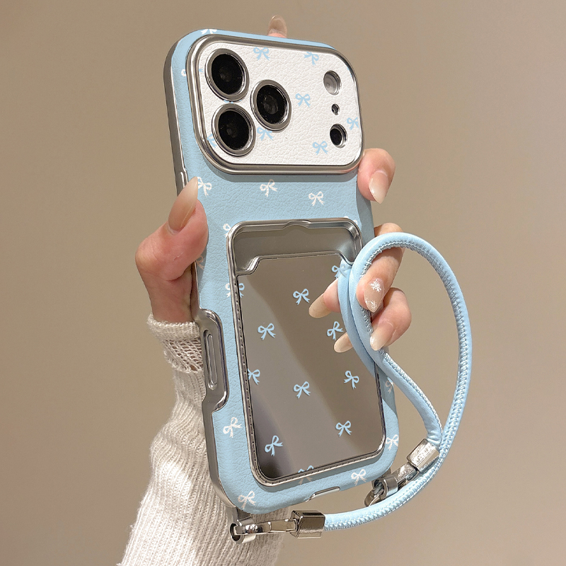 Cute Bow Mirror Card Holder Ph – Phone Cases With Wallet recenzja i cena