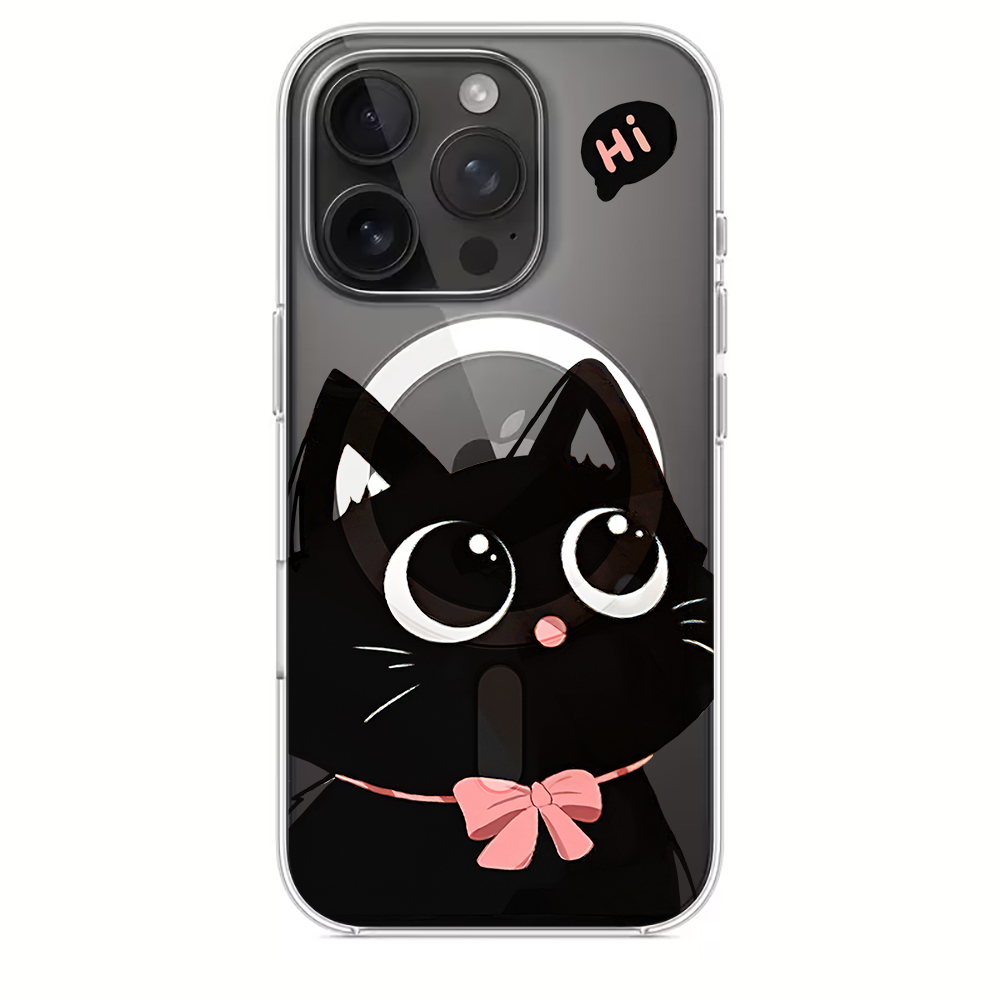 Cute Cartoon Cat Eyes Transpar – Cute Cartoon Case recenzja i cena