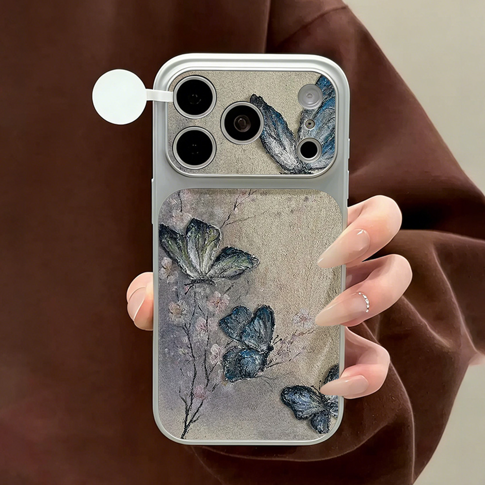 Blue Butterfly PU Leather Phon – Phone Cases Blue recenzja i cena