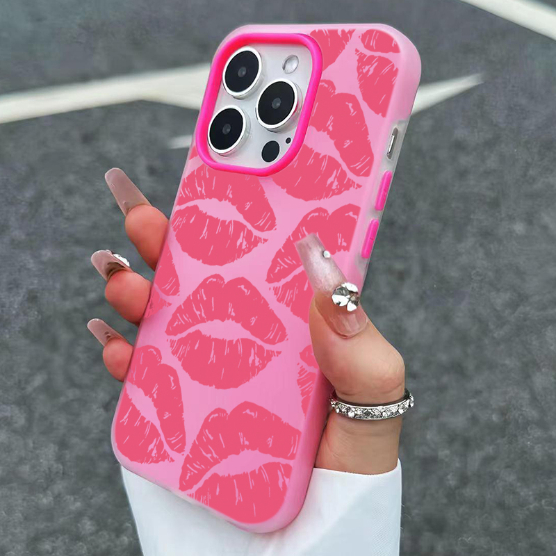 Sexy Girl Pink Lips  Pattern D – Phone Cases Rugged recenzja i cena