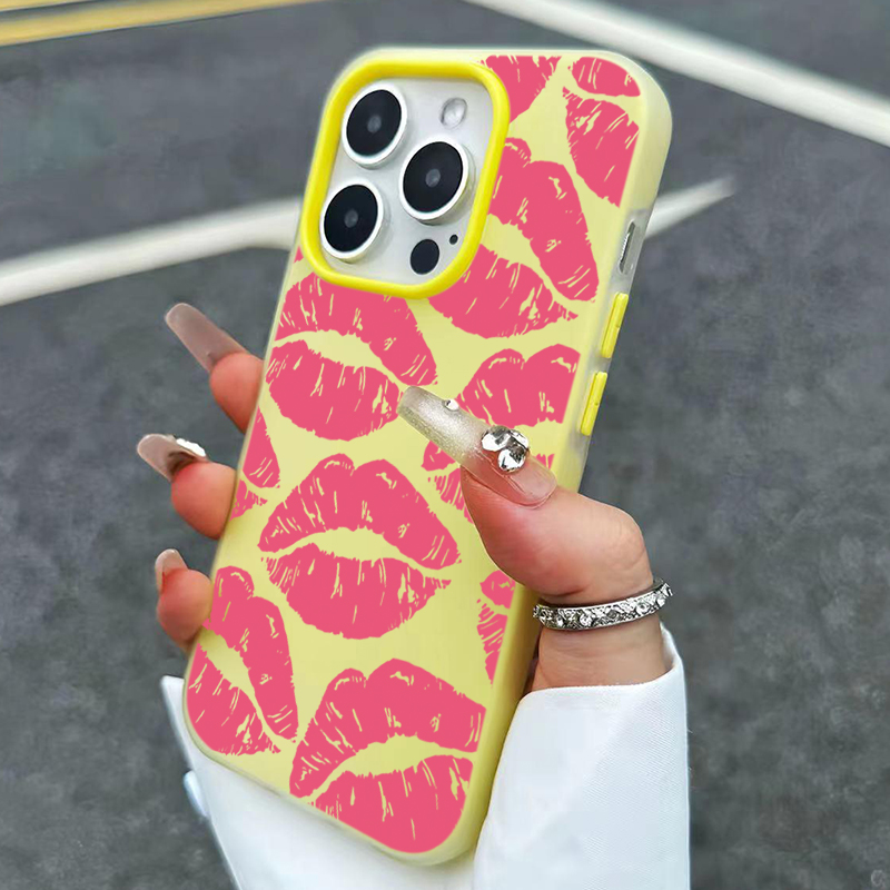 Sexy Girl Pink Lips  Pattern D – Phone Cases Rugged recenzja i cena