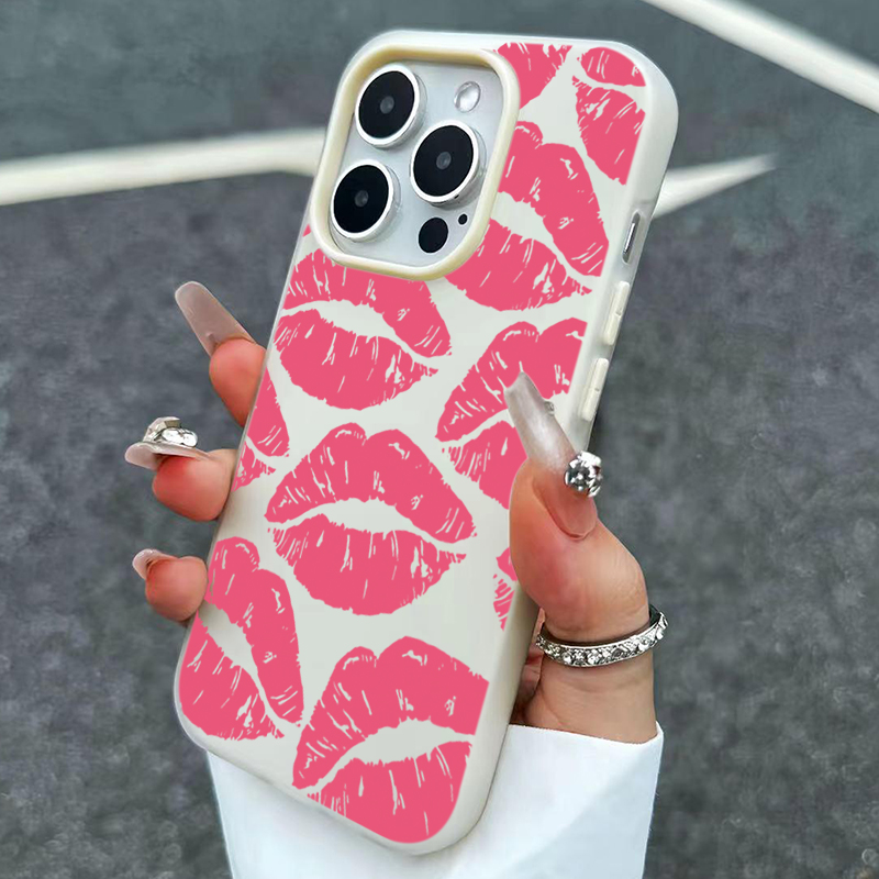 Sexy Girl Pink Lips  Pattern D – Phone Cases Rugged recenzja i cena