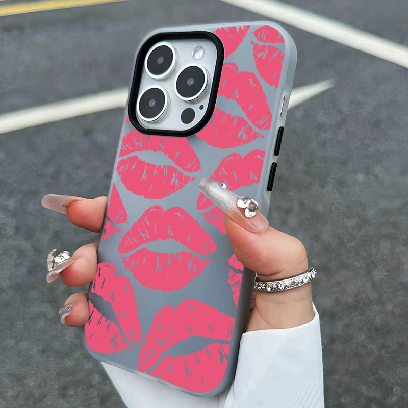 Sexy Girl Pink Lips  Pattern D – Phone Cases Rugged recenzja i cena