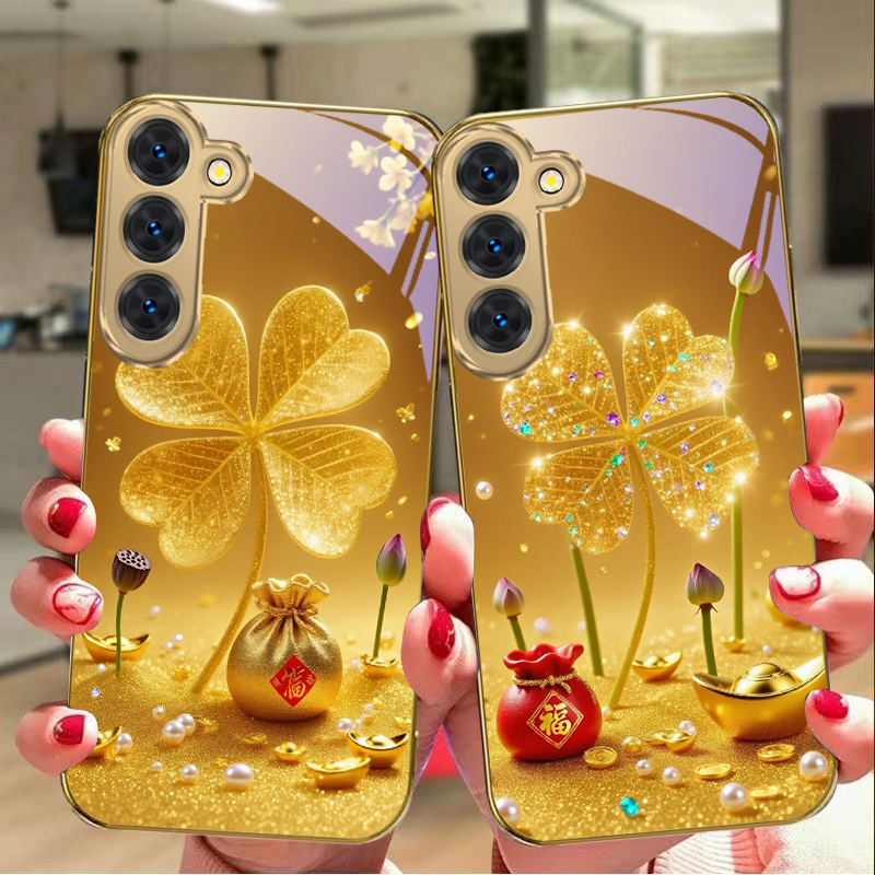 A huge golden clover For Samsu – Phone Cases For Samsung Galaxy recenzja i cena