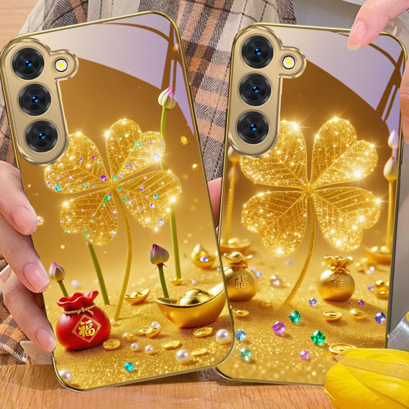 A huge golden clover For Samsu – Phone Cases For Samsung Galaxy recenzja i cena