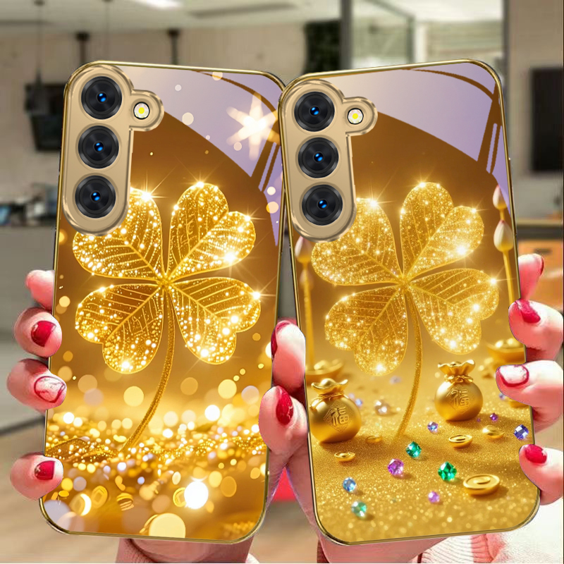 A huge golden clover For Samsu – Phone Cases For Samsung Galaxy recenzja i cena