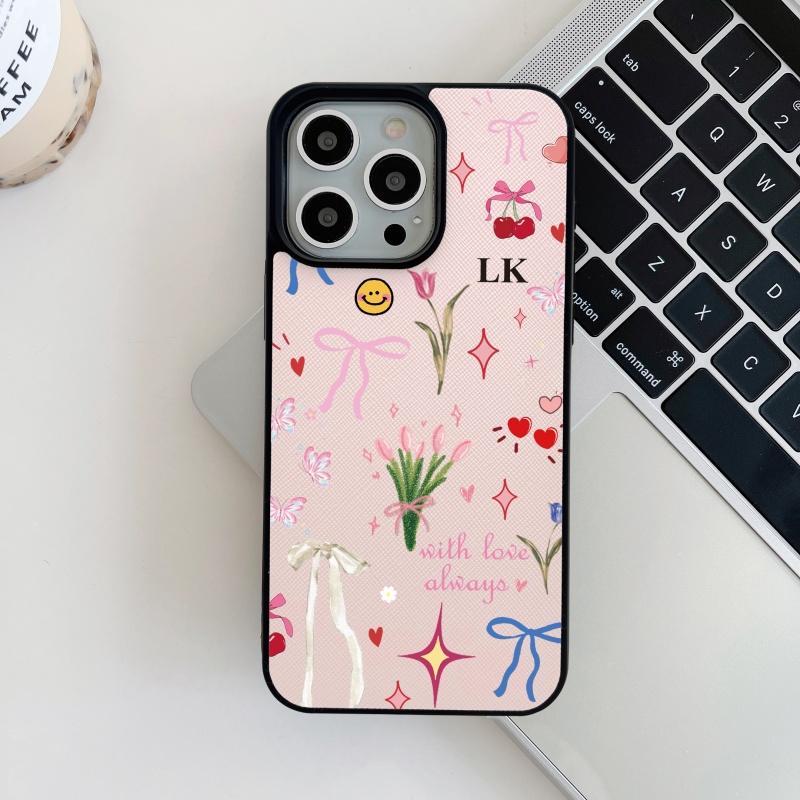 Custom Name Initials Blossom F – Phone Cases Customized recenzja i cena