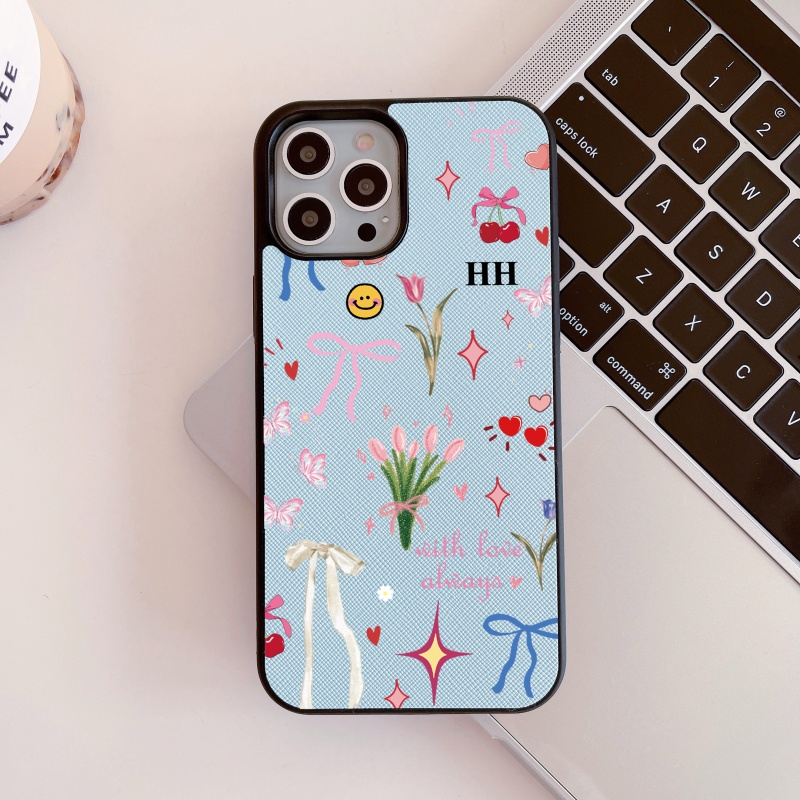 Custom Name Initials Blossom F – Phone Cases Customized recenzja i cena