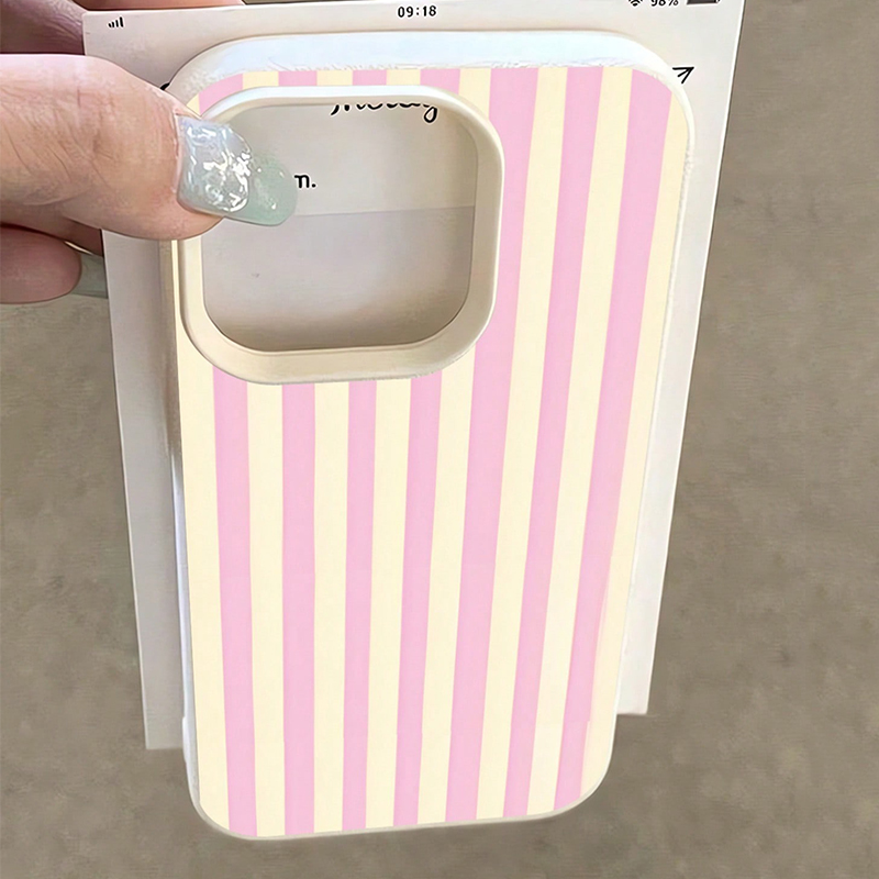 Simple Pink Vertical Striped L – Phone Cases Mous recenzja i cena