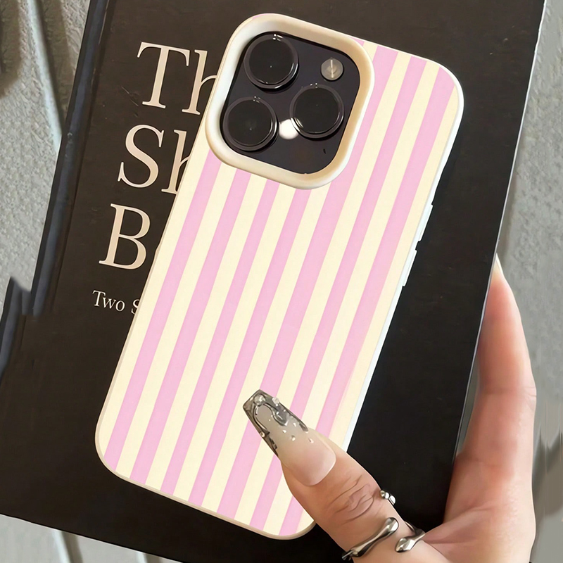 Simple Pink Vertical Striped L – Phone Cases Mous recenzja i cena