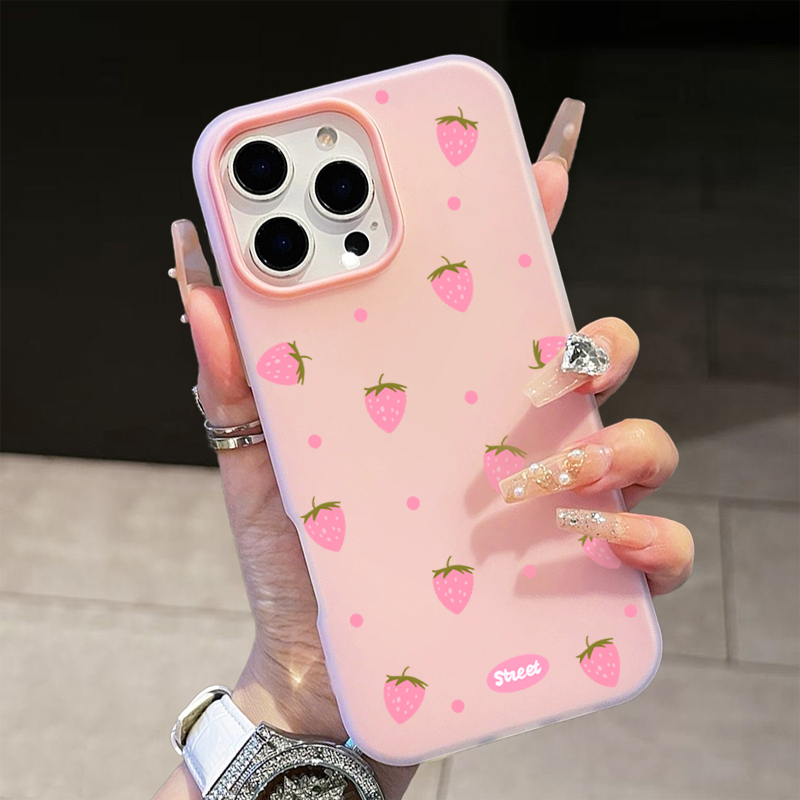 Sweet Pink Strawberry Pattern  – Phone Cases Mous recenzja i cena