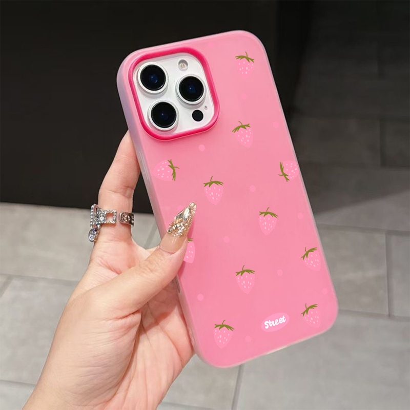 Sweet Pink Strawberry Pattern  – Phone Cases Mous recenzja i cena