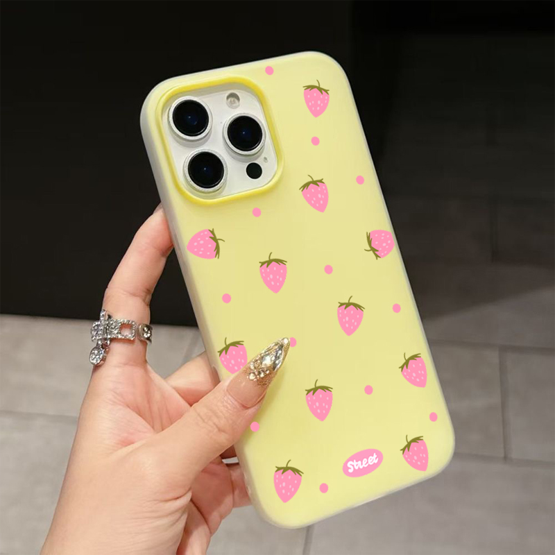 Sweet Pink Strawberry Pattern  – Phone Cases Mous recenzja i cena
