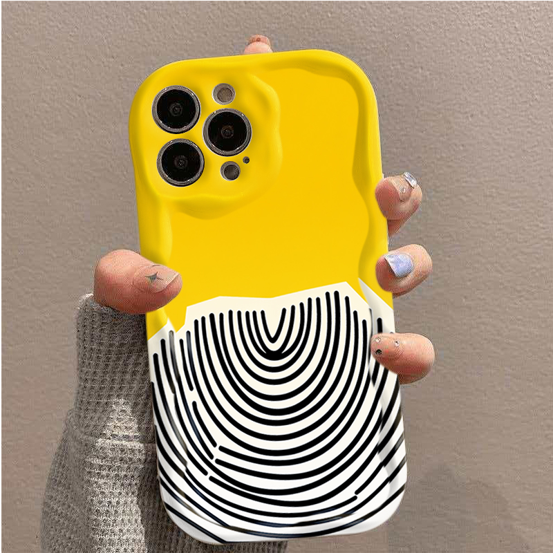 Black Arc Pattern on Yellow Ba – Phone Cases Arc recenzja i cena