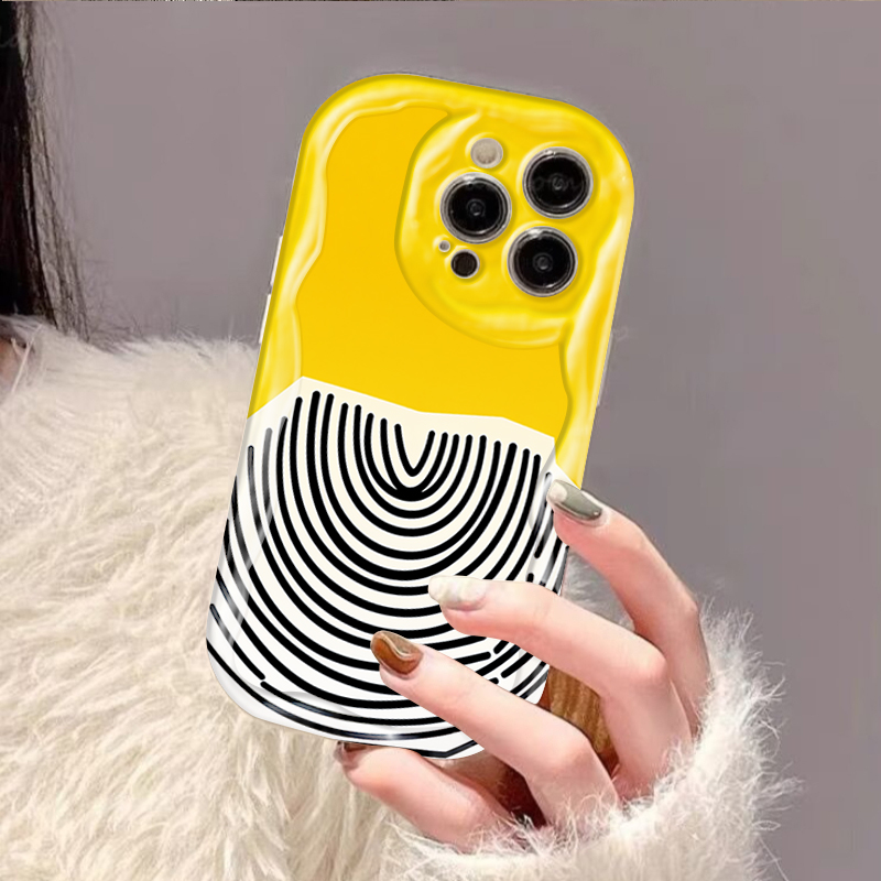 Black Arc Pattern on Yellow Ba – Phone Cases Arc recenzja i cena