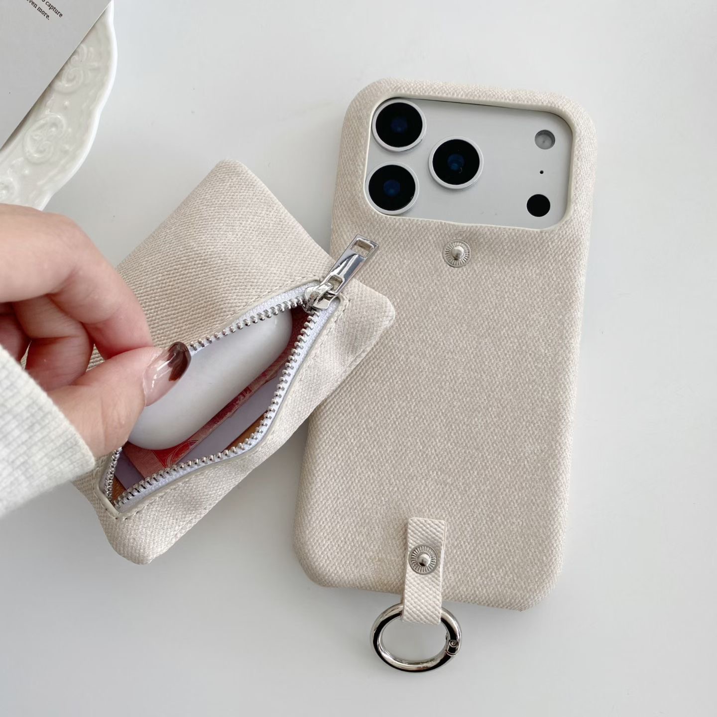 Jeans zipper money wallet card – Phone Cases With Wallet recenzja i cena