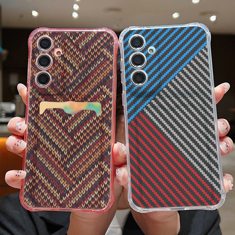 Striped Pattern Clear Phone Ca – Phone Cases With Wallet recenzja i cena
