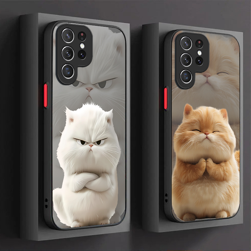 Angry Cat Couple Style Case fo – Phone Cases For Samsung Galaxy recenzja i cena