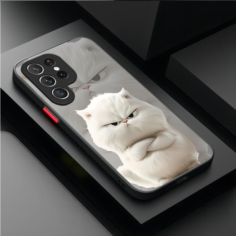 Angry Cat Couple Style Case fo – Phone Cases For Samsung Galaxy recenzja i cena