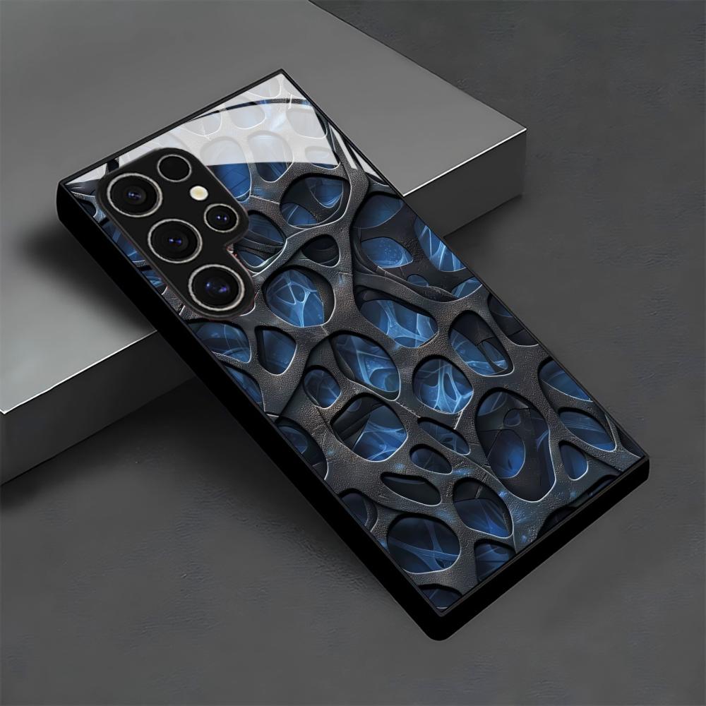 Cool blue honeycomb glass Phon – Phone Cases Blue recenzja i cena