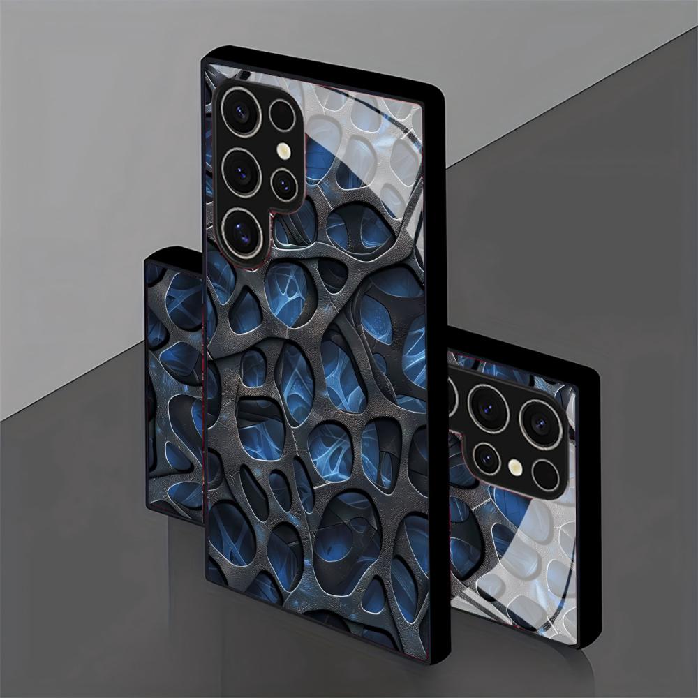 Cool blue honeycomb glass Phon – Phone Cases Blue recenzja i cena