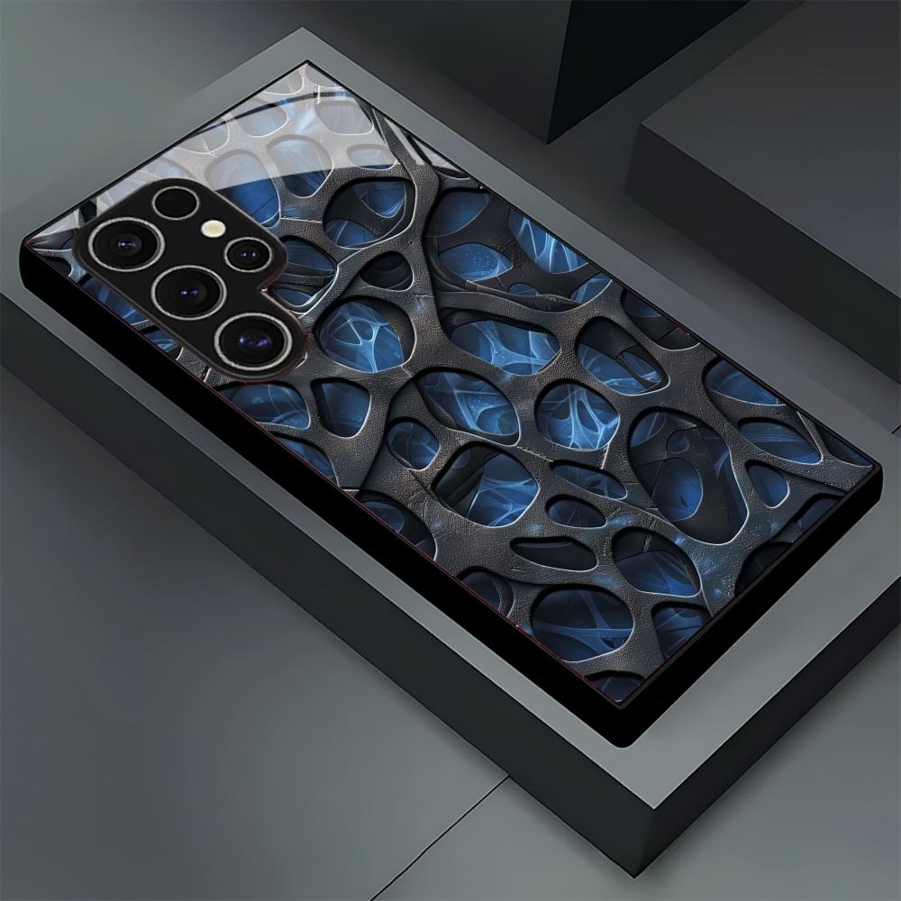 Cool blue honeycomb glass Phon – Phone Cases Blue recenzja i cena