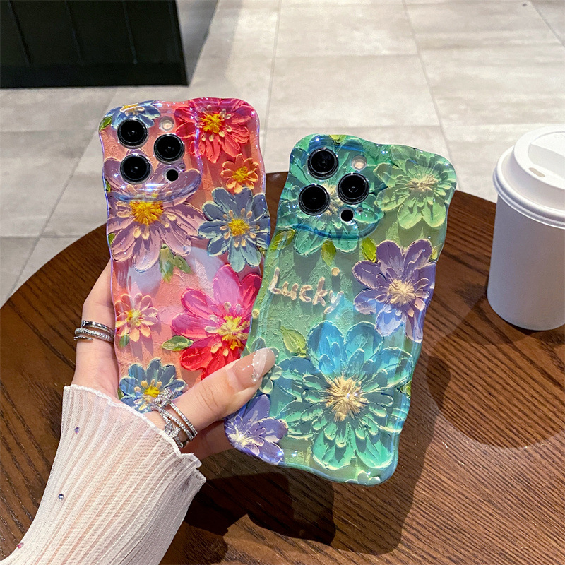 Retro Blue Light Oil Painting  – Phone Cases Blue recenzja i cena