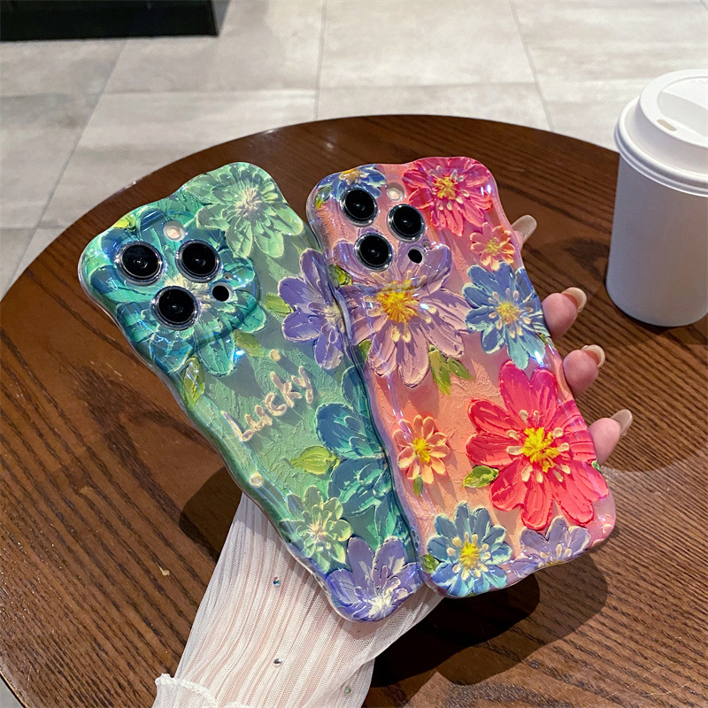 Retro Blue Light Oil Painting  – Phone Cases Blue recenzja i cena