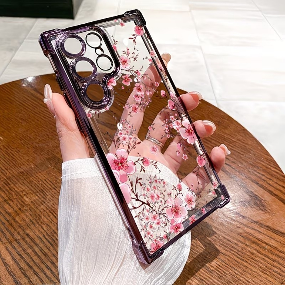 Cherry Blossom Electroplated F – Phone Cases For Samsung Galaxy recenzja i cena