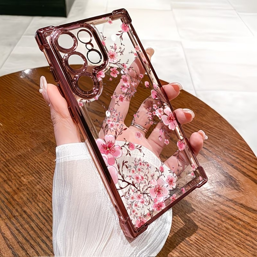 Cherry Blossom Electroplated F – Phone Cases For Samsung Galaxy recenzja i cena