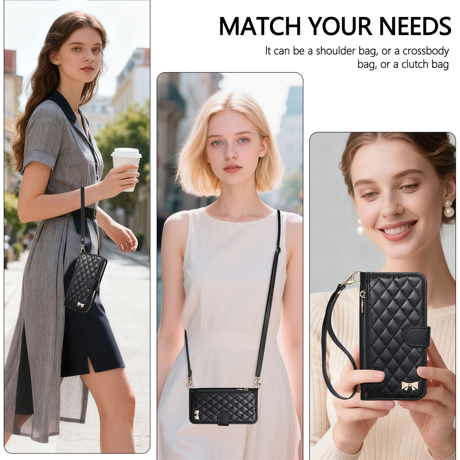 PU Leather Zipper Crossbody Fl – Phone Cases With Wallet recenzja i cena