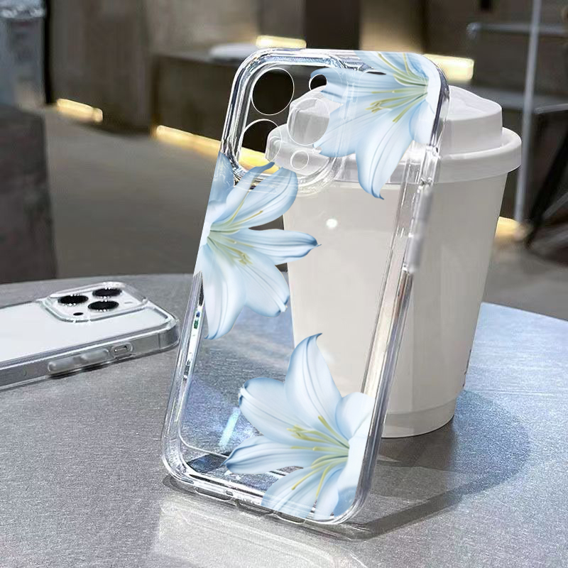 Fashion Exquisite White Lily F – Phone Cases Mous recenzja i cena
