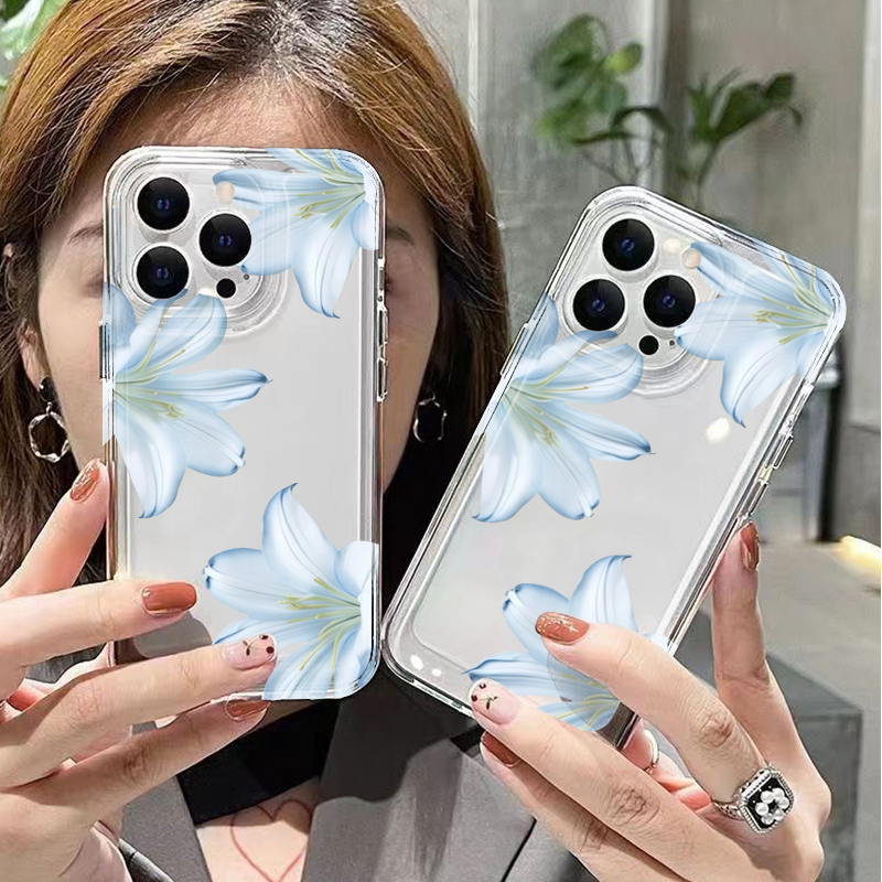 Fashion Exquisite White Lily F – Phone Cases Mous recenzja i cena