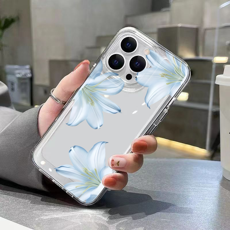 Fashion Exquisite White Lily F – Phone Cases Mous recenzja i cena