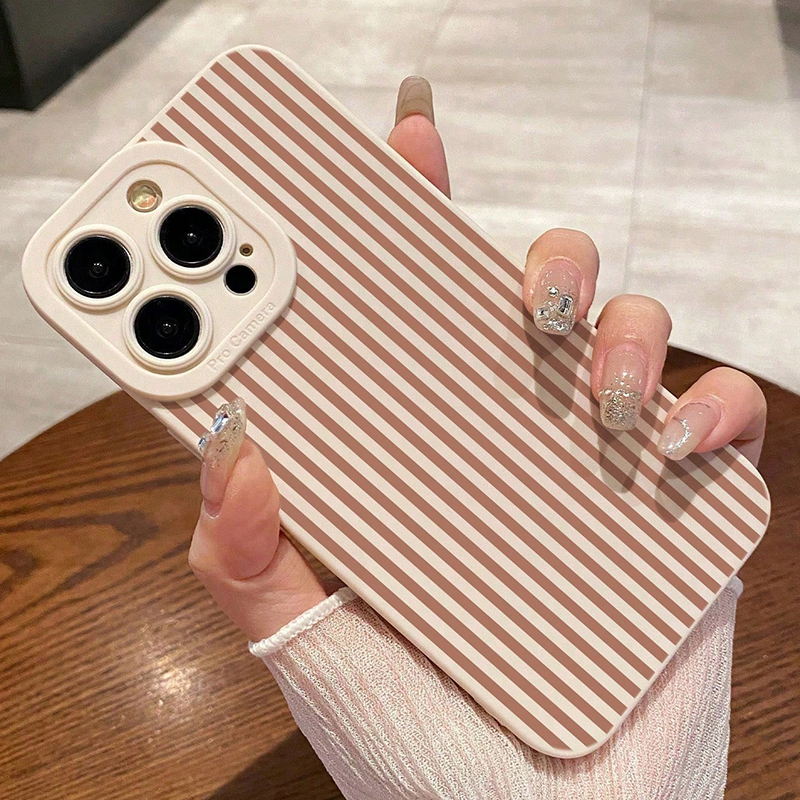 Pink Striped Painted Anti-Drop – Phone Cases Mous recenzja i cena
