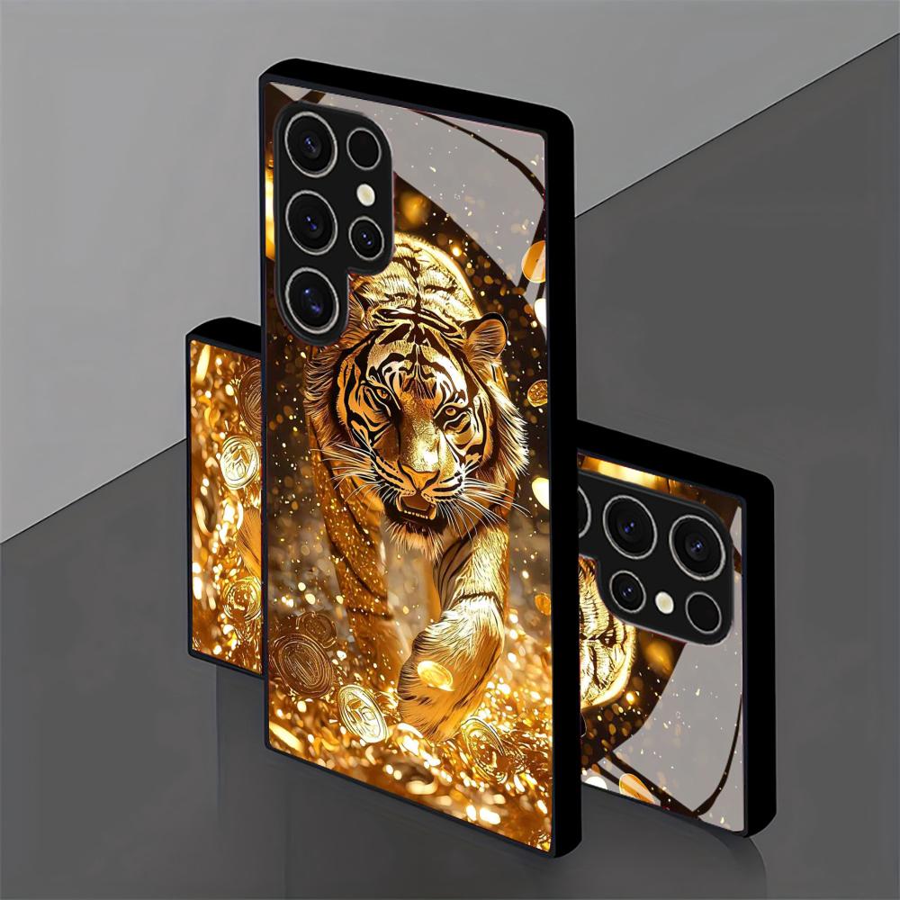 Tiger pattern glass Phone Case – Phone Cases For Samsung Galaxy recenzja i cena