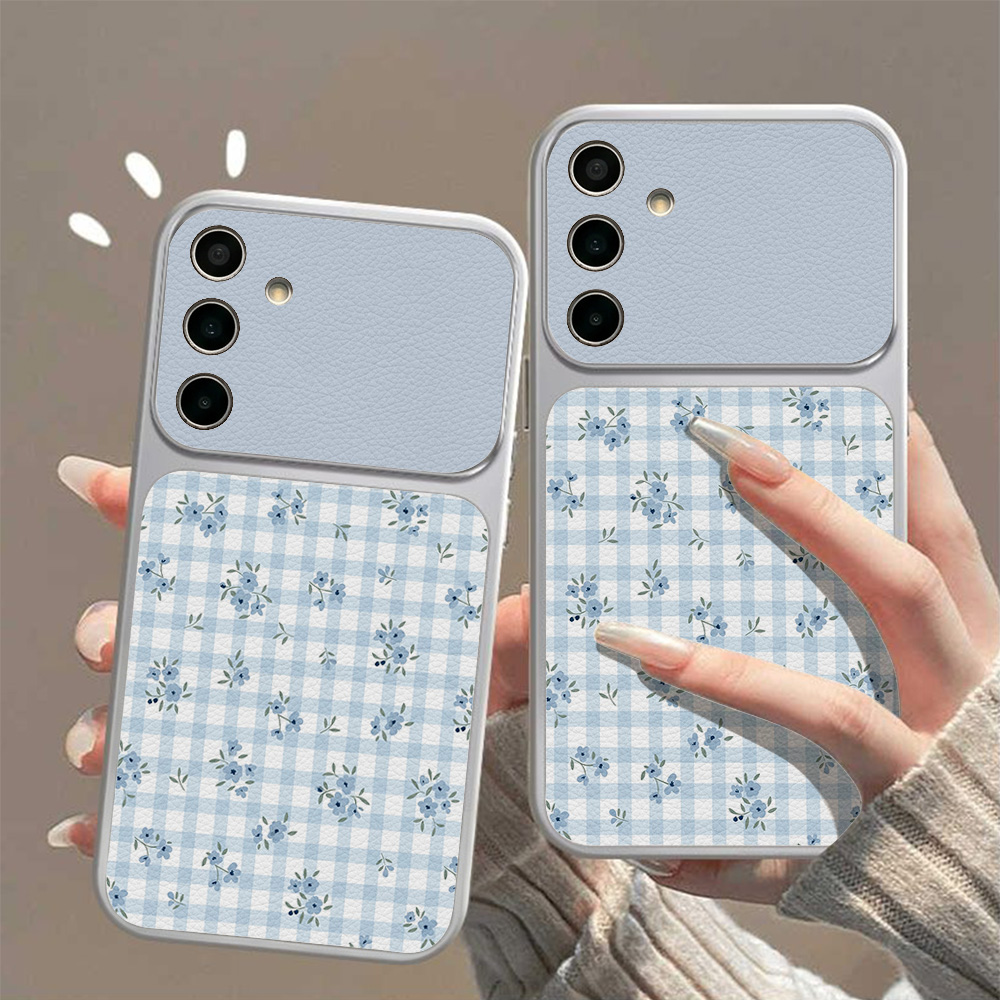 Blue Folwer Phone Case For Sam – Phone Cases Blue recenzja i cena