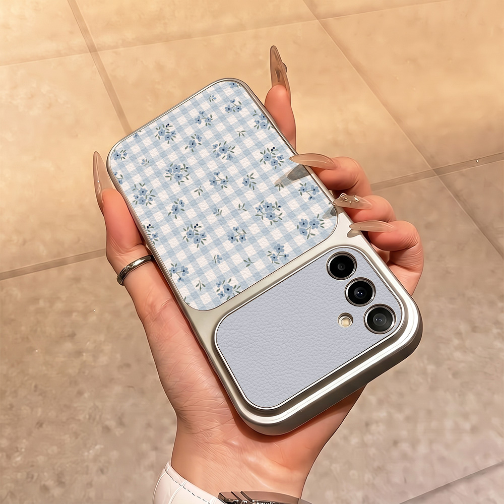 Blue Folwer Phone Case For Sam – Phone Cases Blue recenzja i cena